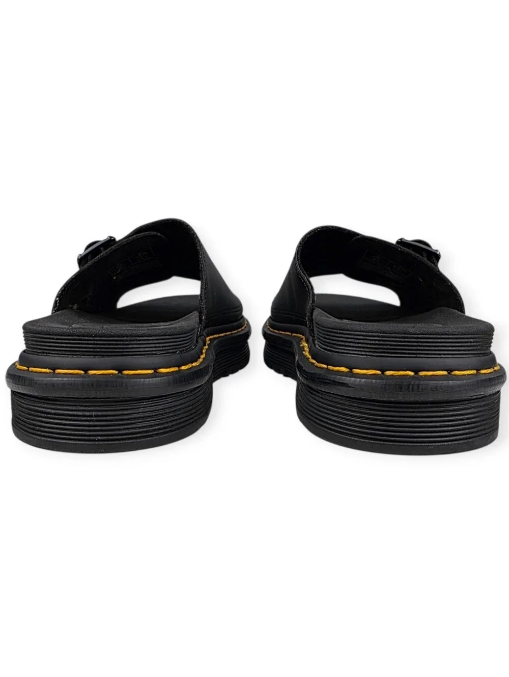 Dr. Martens Dax Black Leather Slide Sandals US Men’s 8 Women's 9 EUC *No Box*